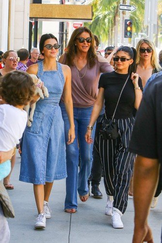 Kendall & Kylie Jenner Celebrate Father's Day With Dad Caitlyn In La